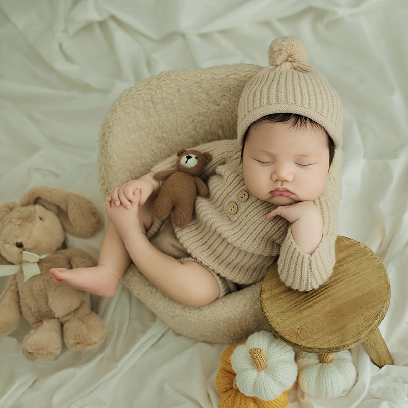 Infant Photography Props Outfit - Traje de fotografía recién nacido mono