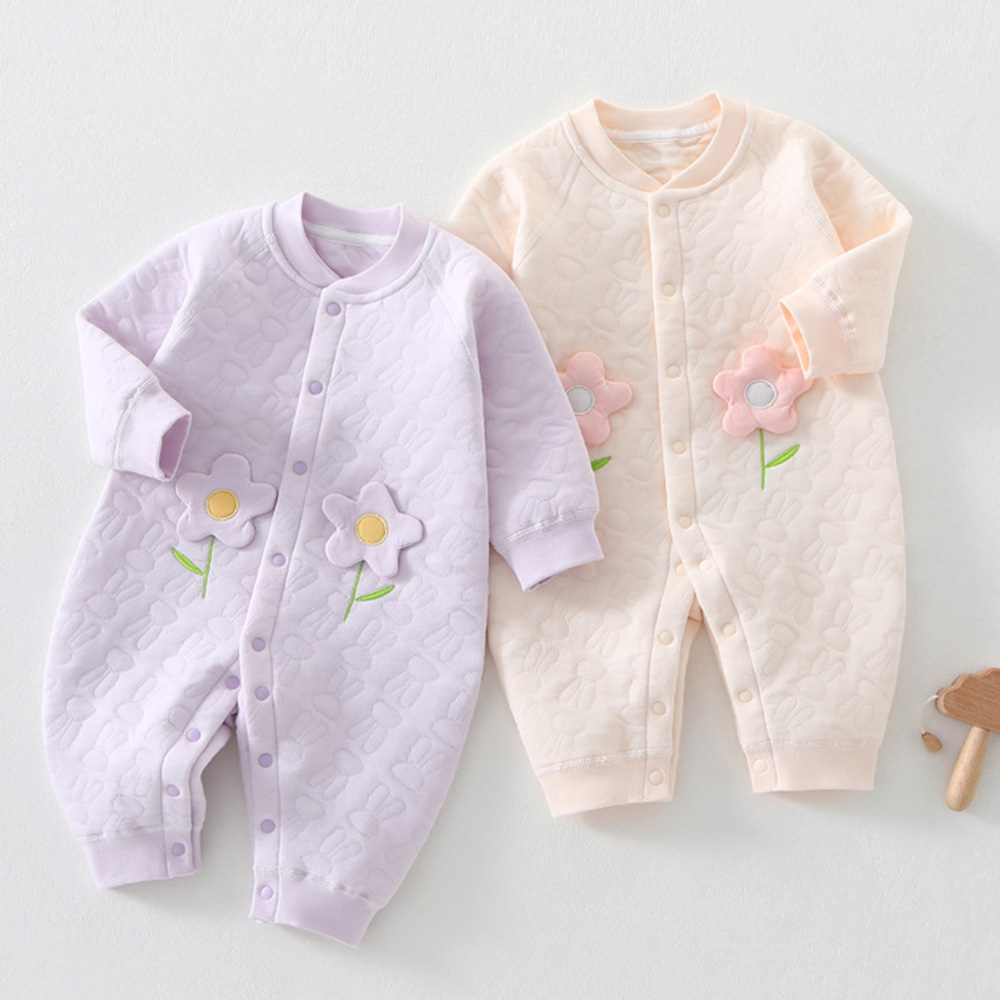 Newborn Baby Girl Romper Floral - Ropa para Bebés Niñas, Mono Acolchado