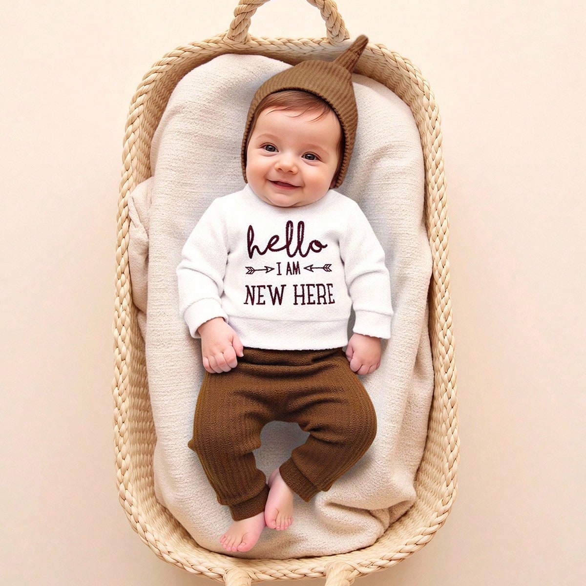 Infant Photography Props Outfit - 2 Piezas, Conjunto de Ropa para