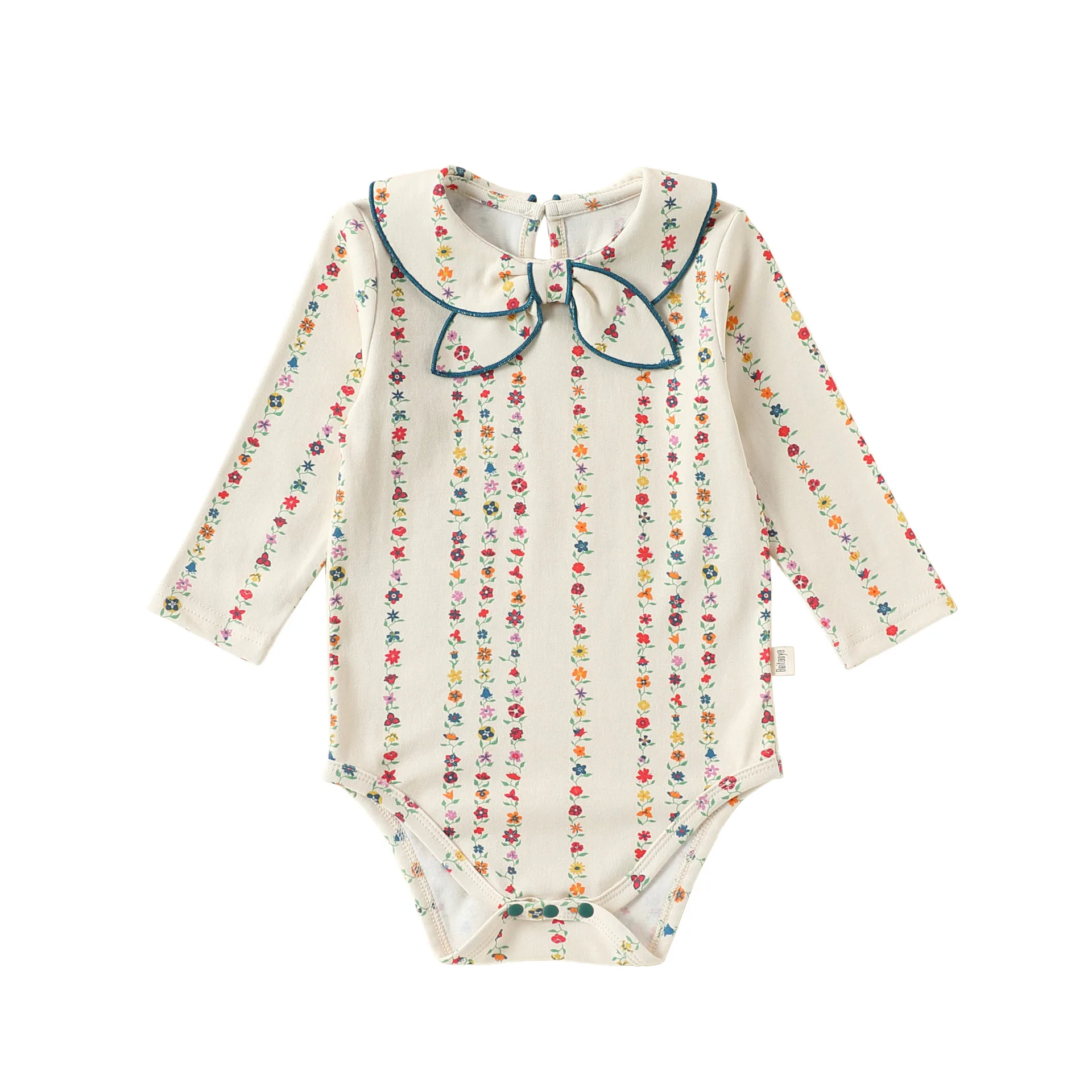 Newborn Baby Girl Romper Floral - Ropa de otoño para niñas de