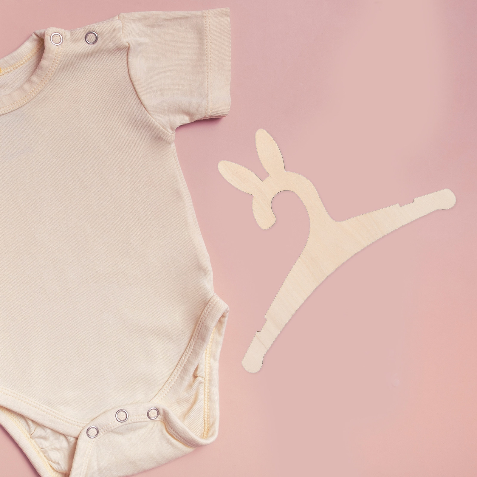 Baby Clothes - Perchas de madera para ropa de