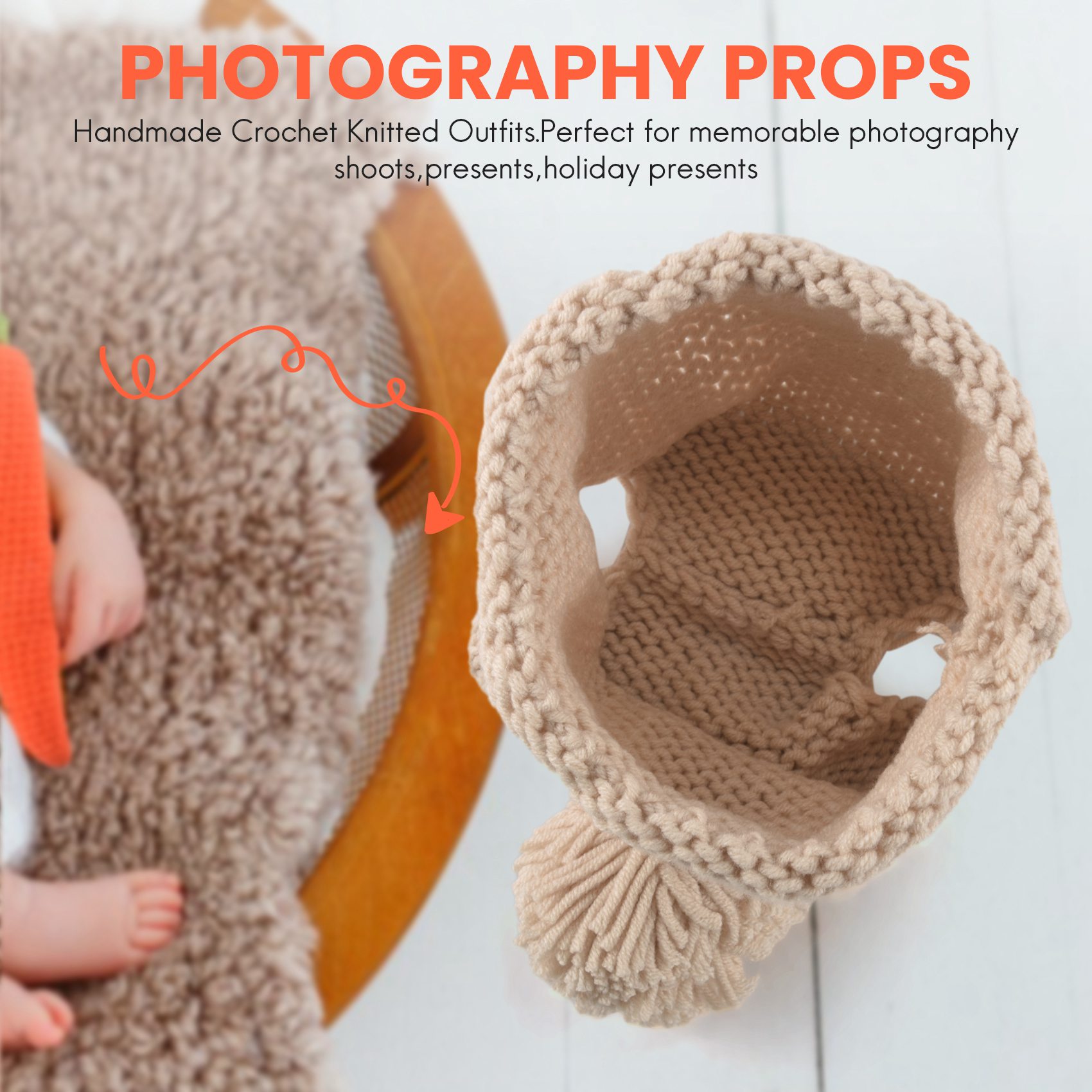 F-3C Accesorios de fotografía  - Infant Photography Props Outfit reseña y precio