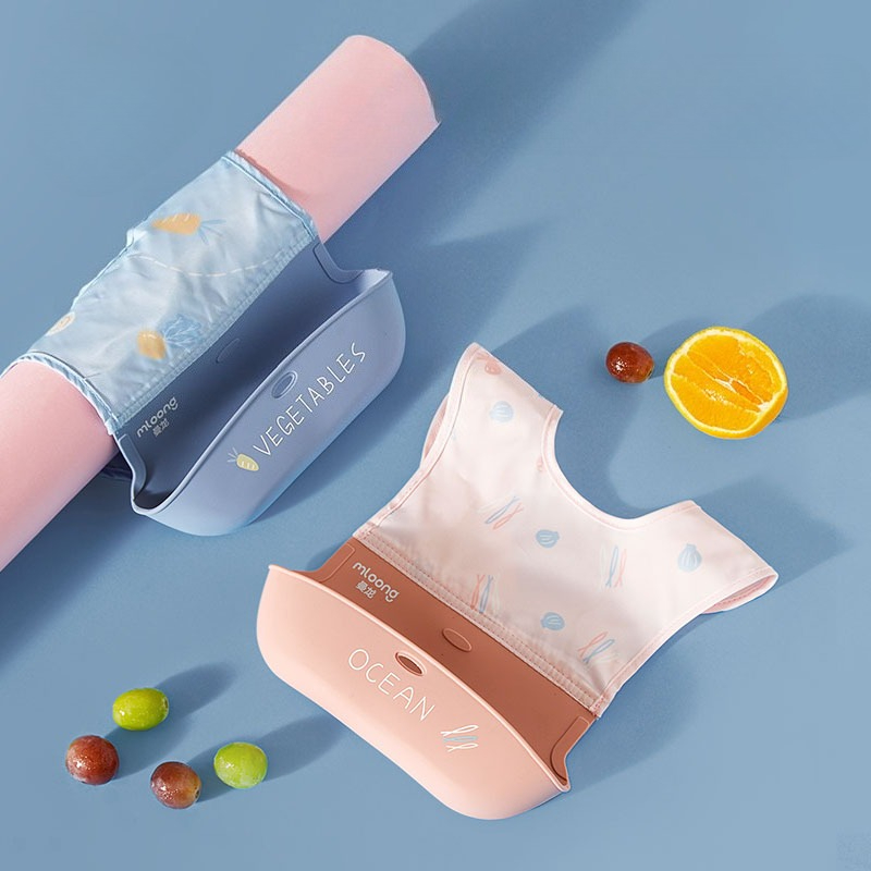 Babero impermeable para niños, - Waterproof Baby Bibs Silicone reseña y precio