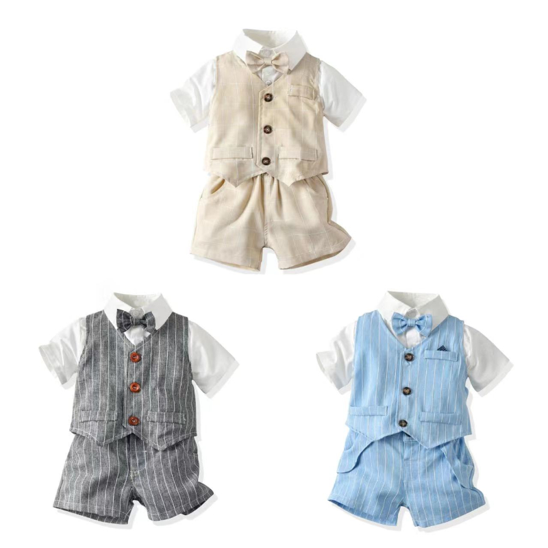 Traje de caballero británico p - Baby Boy Suit Set Baptism reseña y precio