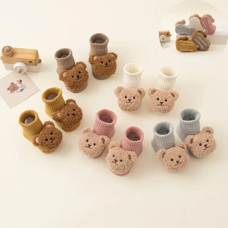 Calcetín cálido para bebé, oso - Unisex Baby Socks Non Slip reseña y precio