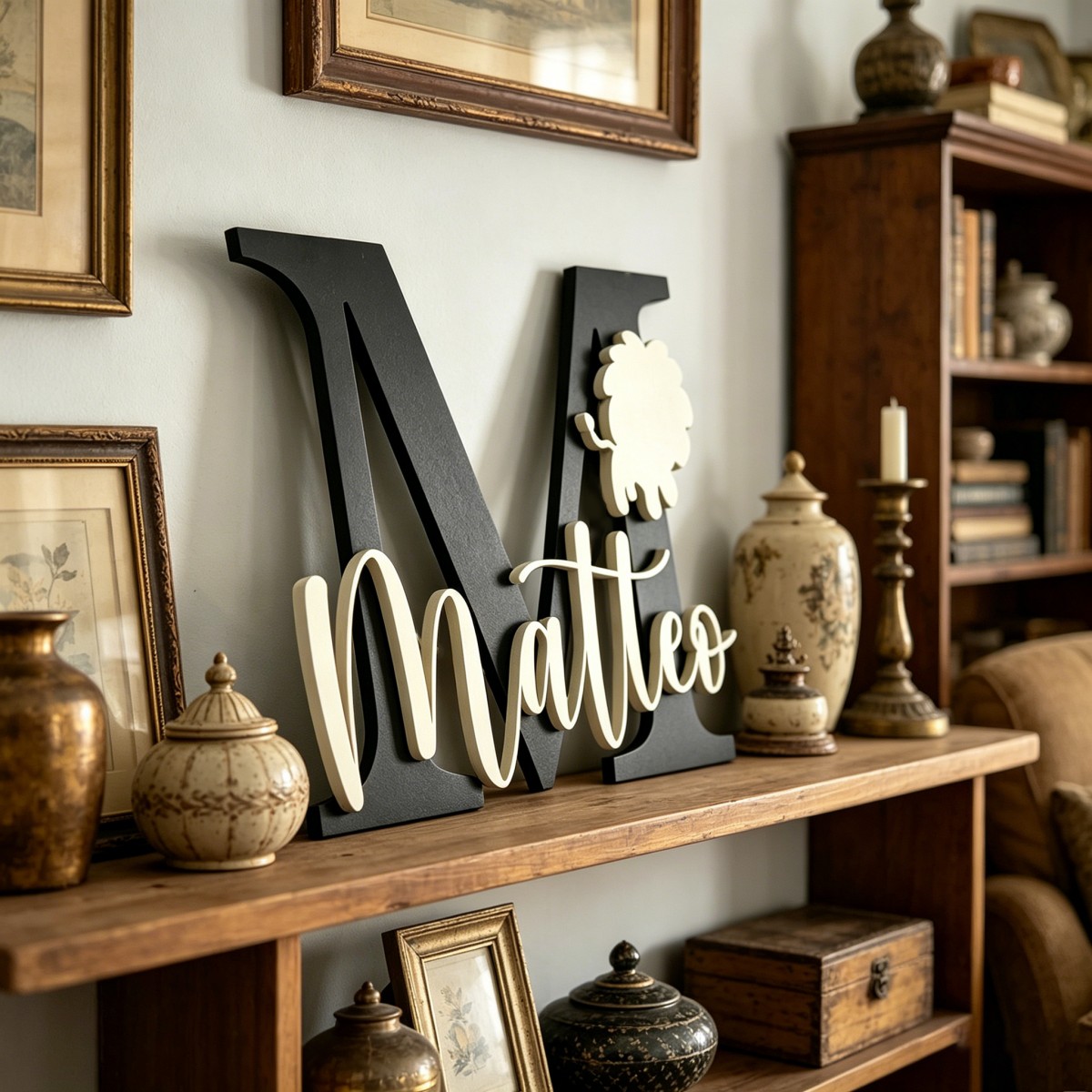 1 Pieza de Placa de Madera Per - Nursery reseña y precio