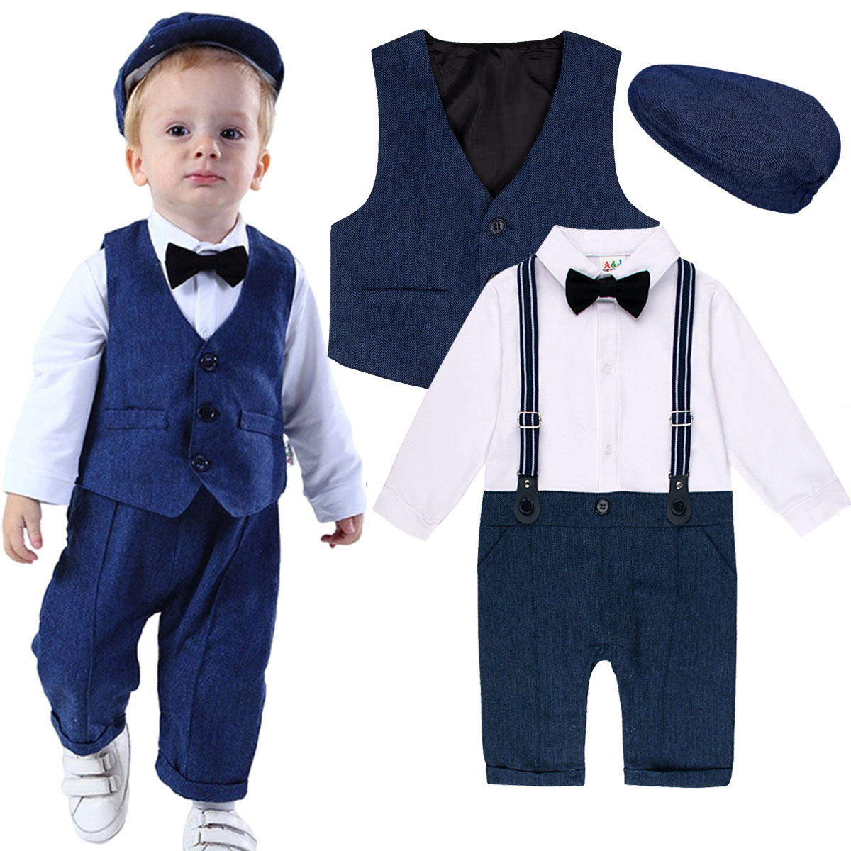 Ropa para bebé de 0 a 24 meses - Baby Boy Suit Set Baptism reseña y precio