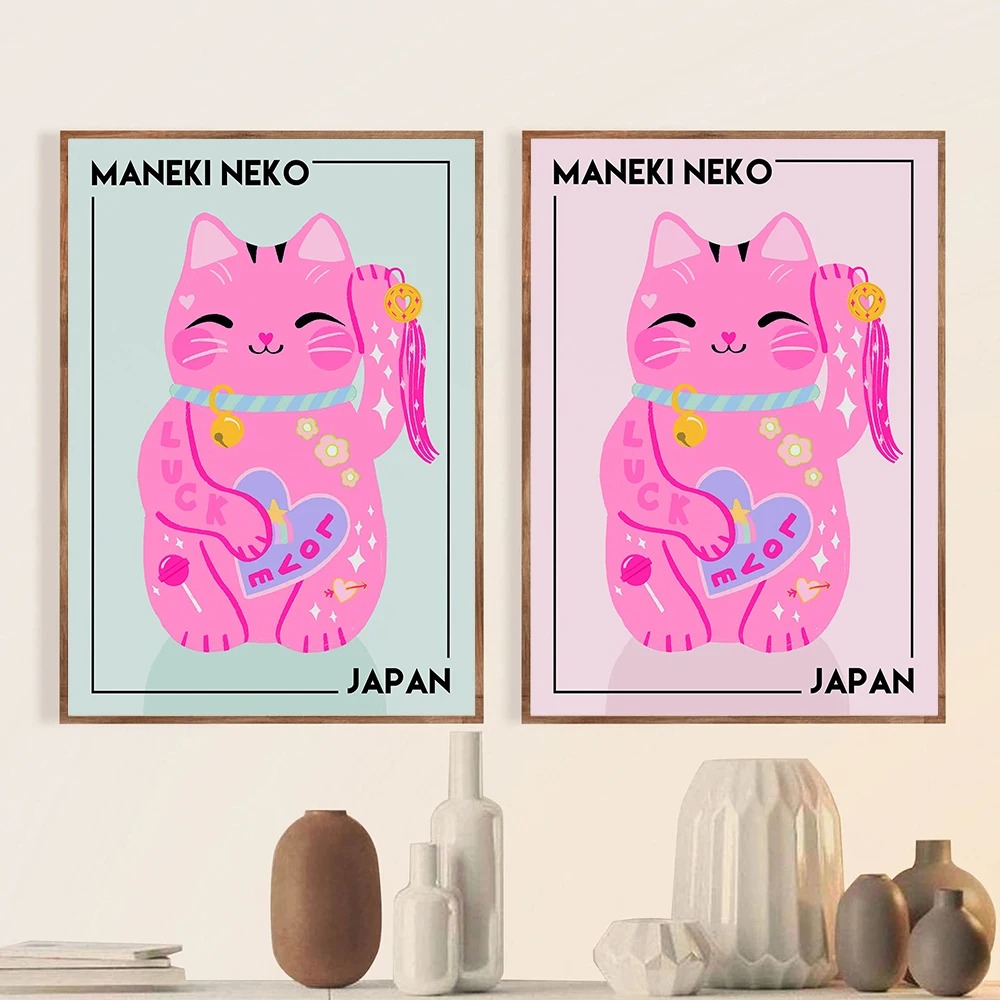 Pintura en lienzo de gato de l - Nursery reseña y precio