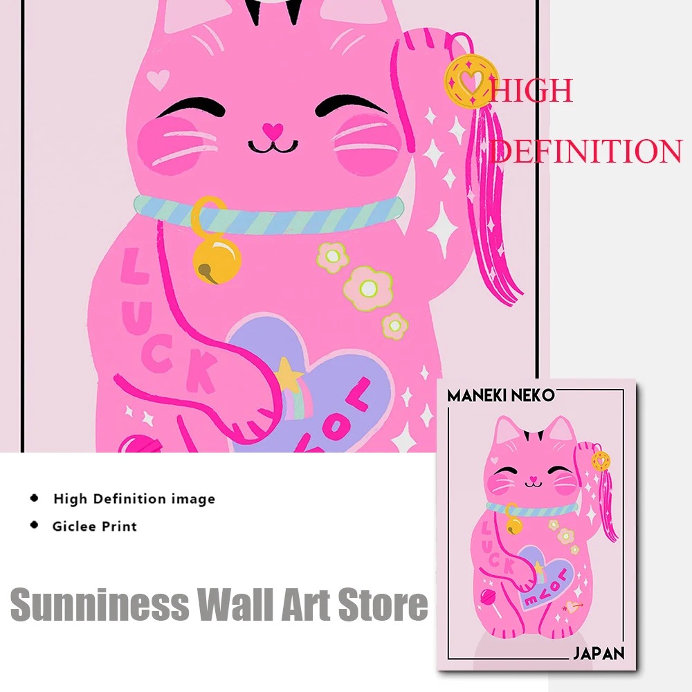 Pintura en lienzo de gato de l - Nursery reseña y precio