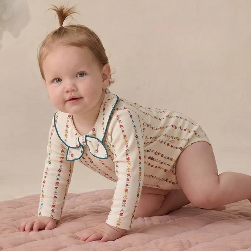 Ropa de otoño para niñas de 0  - Newborn Baby Girl Romper Floral reseña y precio